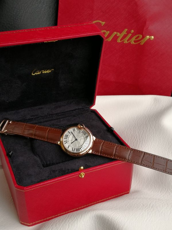 Một quả bóng xanh Cartier, 42mm, đồng hồ cơ khí