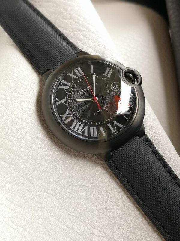 Một quả bóng xanh Cartier, 42mm, đồng hồ cơ khí
