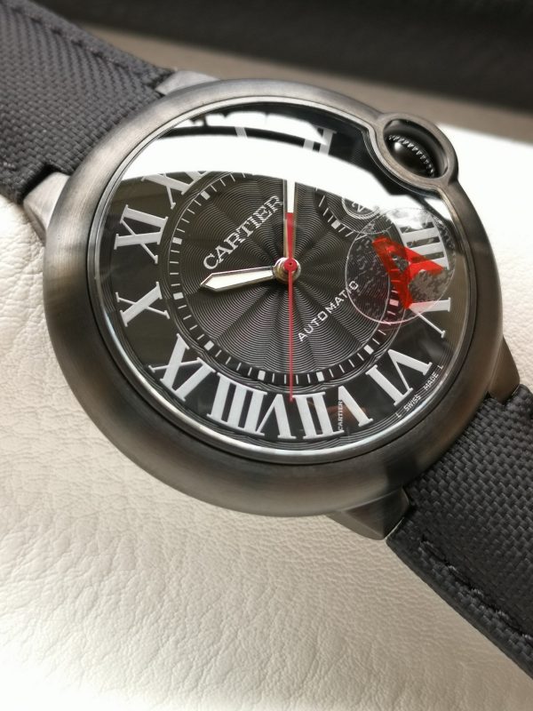 Một quả bóng xanh Cartier, 42mm, đồng hồ cơ khí