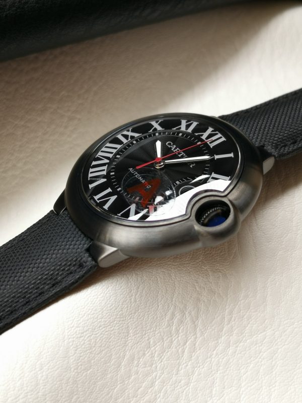 Một quả bóng xanh Cartier, 42mm, đồng hồ cơ khí