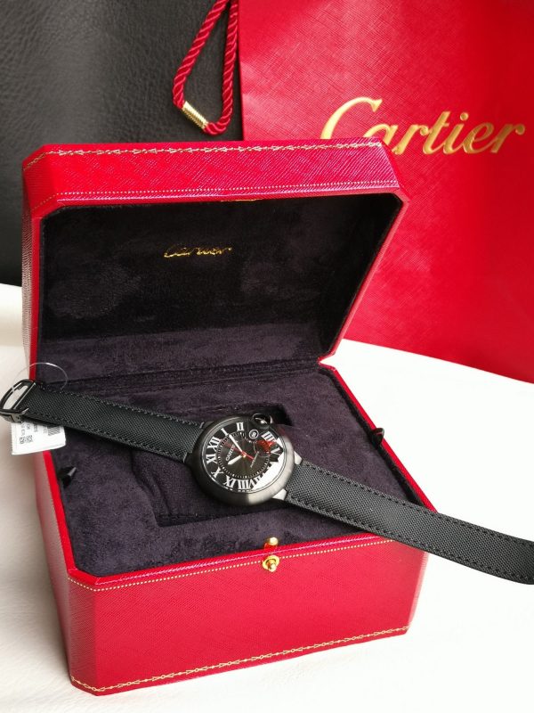 Một quả bóng xanh Cartier, 42mm, đồng hồ cơ khí