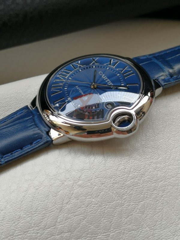 Một quả bóng xanh Cartier, 42mm, đồng hồ cơ khí