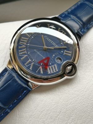 Một quả bóng xanh Cartier, 42mm, đồng hồ cơ khí