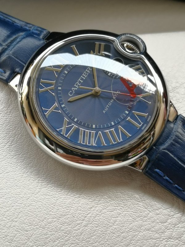 Một quả bóng xanh Cartier, 42mm, đồng hồ cơ khí