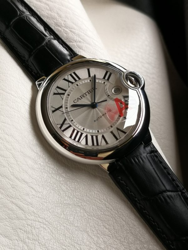 Một quả bóng xanh Cartier, 42mm, đồng hồ cơ khí