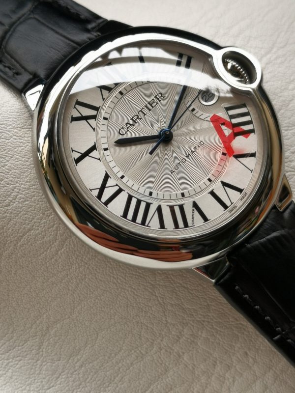Một quả bóng xanh Cartier, 42mm, đồng hồ cơ khí