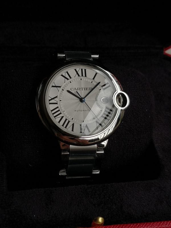Một quả bóng xanh Cartier, 42mm, đồng hồ cơ khí