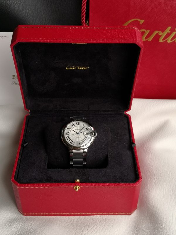 Một quả bóng xanh Cartier, 42mm, đồng hồ cơ khí