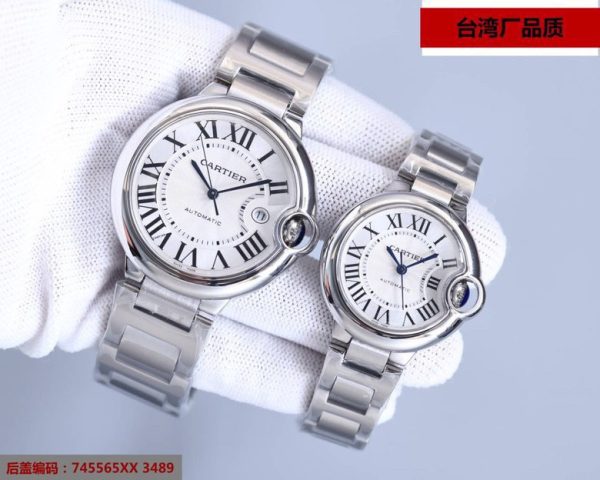 Một quả bóng xanh Cartier, 42mm,36mm đồng hồ cơ khí