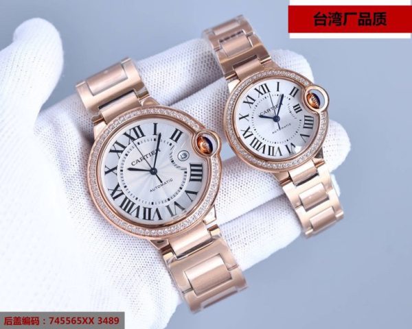 Một quả bóng xanh Cartier, 42mm,36mm đồng hồ cơ khí