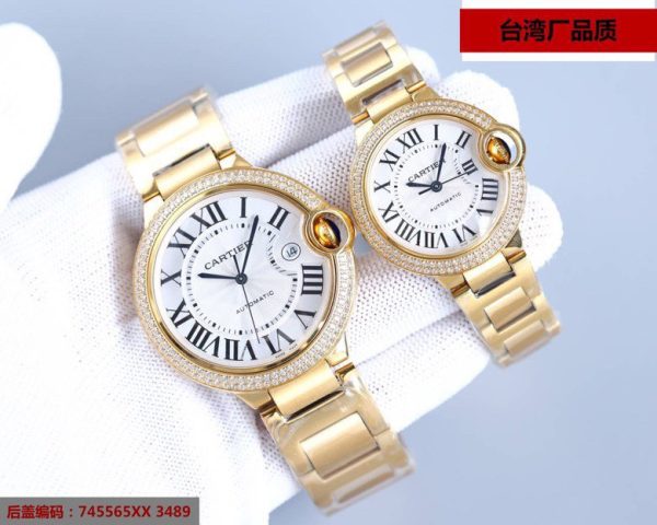 Một quả bóng xanh Cartier, 42mm,36mm đồng hồ cơ khí