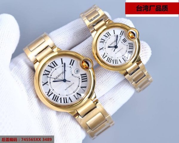 Một quả bóng xanh Cartier, 42mm,36mm đồng hồ cơ khí