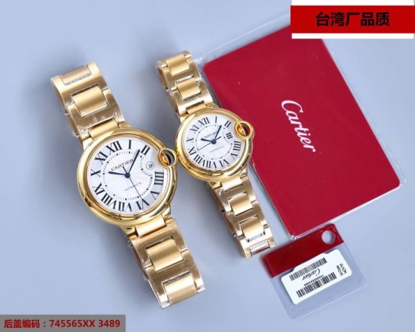 Một quả bóng xanh Cartier, 42mm,36mm đồng hồ cơ khí