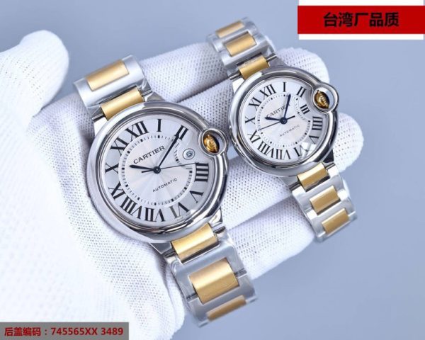 Một quả bóng xanh Cartier, 42mm,36mm đồng hồ cơ khí