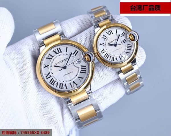 Một quả bóng xanh Cartier, 42mm,36mm đồng hồ cơ khí