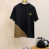 Bộ tay áo ngắn cổ điển hàng đầu mùa xuân và mùa hè Fendi