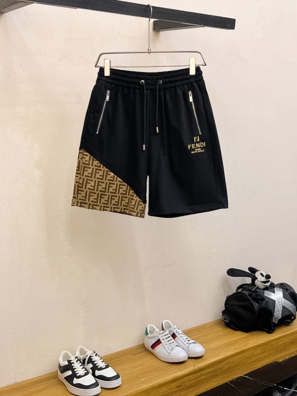 Bộ tay áo ngắn cổ điển hàng đầu mùa xuân và mùa hè Fendi
