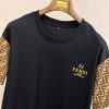Bộ tay áo ngắn cổ điển hàng đầu mùa xuân và mùa hè Fendi