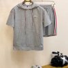 Bộ tay áo ngắn cổ điển hàng đầu cho Monkou Men Xuân/Hè