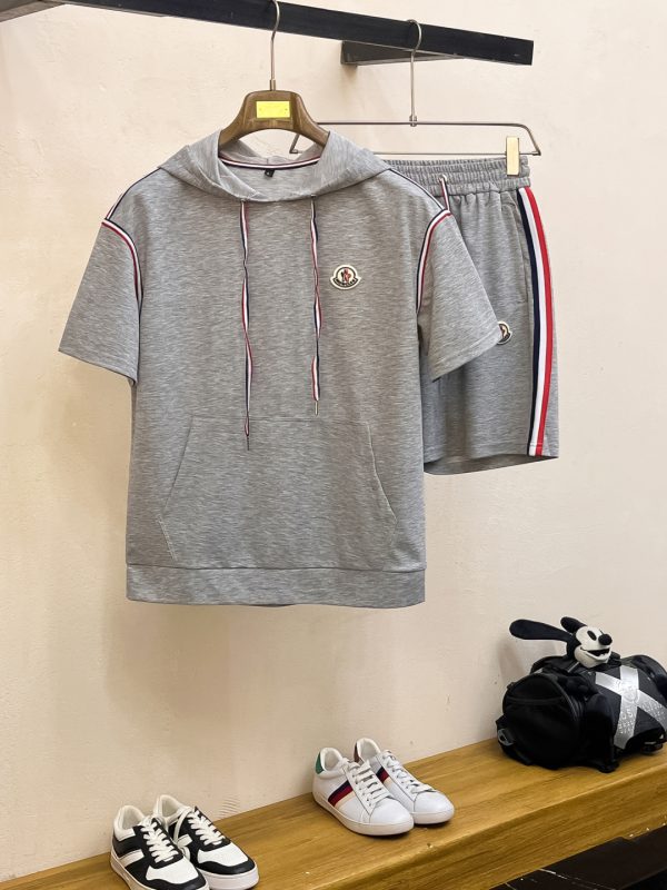 Bộ tay áo ngắn cổ điển hàng đầu cho Monkou Men Xuân/Hè