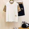 Burberry Men Xuân/Hè Top cổ điển ngắn tay Set