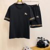 Burberry Men Xuân/Hè Top cổ điển ngắn tay Set