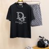 Bộ tay áo ngắn cổ điển hàng đầu cho nam giới Dior Xuân/Hè