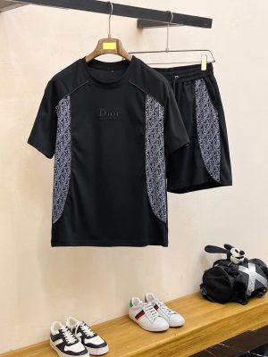 Bộ tay áo ngắn cổ điển hàng đầu cho nam giới Dior Xuân/Hè