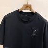 Bộ tay áo ngắn cổ điển hàng đầu cho mùa xuân và mùa hè Louis Vuitton