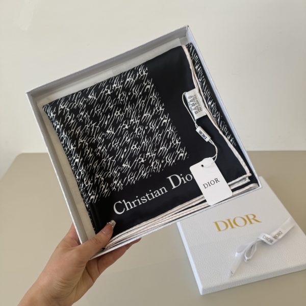 Dior Dior mới 90cm lụa vuông khăn
