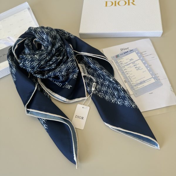 Dior Dior mới 90cm lụa vuông khăn