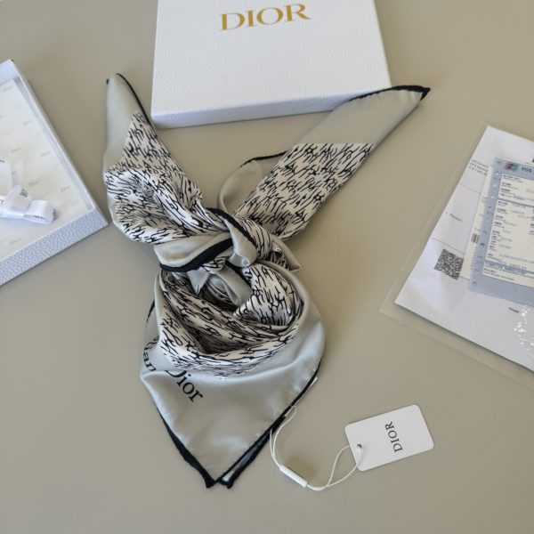 Dior Dior mới 90cm lụa vuông khăn