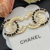 Chanel Swarot màu kim cương màu ngọc trai thư stud bông tai